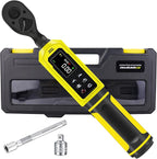 3/8-Inch Digital Drive Torque Wrench-1-60Nm (1-44 ft-lb),High-Precision Torque Wrench with Buzzer, LED Flash, 5 Units, for Motorcycle & Home Repairs
