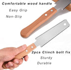 Small Woodworking Hand Saw, 6 inch Flexible Blade Double edge TPI 17/11 Pull Saw for Craft, Hobby, DIY, Non Slip Wood Handle Garden Trim, Sharp and Light Woodworking Tools