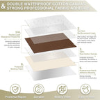 Canvas Repair Tape 4×70 Inch Waterproof Self-Adhesive Fabric Repair Patch for Repairing Boat Covers,Tents,Patio Umbrellas,Car Seats,Luggage,Sofas.(Dark Brown)