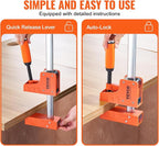 VEVOR Bar Clamps for Woodworking, 2-Pack 50" Parallel Clamp Set, F Clamp with 1100 lbs Load Limit, Even Pressure, High-strength Plastic and Carbon Steel, Wood clamps for Woodworking Metal Working