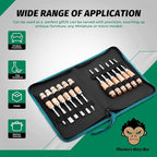 Monkey King Bar-12pcs Wood Carving Chisel Set- Sharp Woodworking Tools with Case Storage