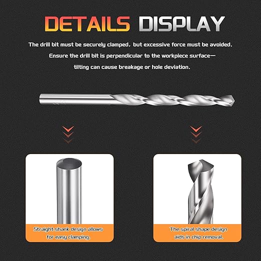 Drill Bit, 4mm Cutting Diameter, 4241 HSS 118° Cutting Angle Uncoated Bright Versatile Jobber Bits - (Applications: for Drilling Plastic Wood Soft Metal), 5-Pieces