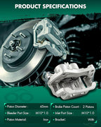 SCITOO Front Right Brake Caliper With Bracket 19B2871B Compatible For INFINITI For EX35 2008-2012,For INFINITI For EX37 2013,For INFINITI For G25 2011-2012,For INFINITI For G35 2007-2008