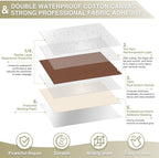 Canvas Repair Tape 4×70 Inch Waterproof Self-Adhesive Fabric Repair Patch for Repairing Boat Covers,Tents,Patio Umbrellas,Car Seats,Luggage,Sofas.(Brown)