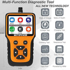 MOTOPOWER MP0515A 12V Car Battery Tester Automotive 100-2000 CCA Battery Load Tester Auto Cranking and Charging System Tester