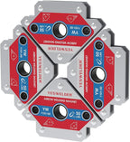 YESWELDER 50 LB Welding Magnet-4 Pieces of Magnetic Welding Holder 50 LBS Holding Power Welding Accessories