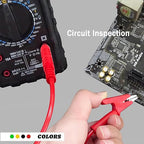 Multimeter Banana Plug to Crocodile Alligator Clip Test Probe, 4PCS 4mm Banana Plug to Alligator Clip Test Probe Lead Wire Cable，for Alligator Clip Test Probe Cable for multimeter3.28ft(X-Y 16A 4S).