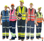 A-SAFETY Pink Safety Vests for Women,Working Safety Vest with Reflective Strips,Medium