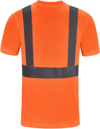 AYKRM Safety T Shirt Reflective High Visibility hi vis Long Sleeve T Shirt (XS-6XL)