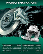 SCITOO 184014 Front Right Disc Brake Caliper Fit For AMC For AMX 1978-1980,For Jeep For CJ5 1978-1981,For Jeep For CJ7 1978-1981,For Jeep For Scrambler 1981, Single Piston