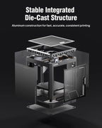 ELEGOO Centauri Carbon 3D Printer, CoreXY 500mm/s High Speed Printing with Auto Calibration, 320°C Nozzle and Built-in Camera, Ready to Print Out of The Box, 256x256x256mm Printing Size