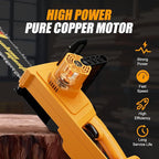12" Electric Chainsaw Cordless, 20V Battery Powered Cordless Chain Saw, Chainsaw with 4.0Ah Lithium ion Battery and Charger