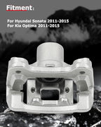 cciyu Rear Left & Right Brake Calipers Assembly w/Bracket 19B6457 19B6456 2011 2012 2013 2014 2015 For Hyundai For Sonata,2011 2012 2013 2014 2015 For Kia For Optima