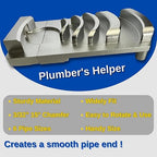 Deburring Tool for Plastic Pipe, Professional PVC Pipe Deburring & Chamfer Tool for 6 Sizes (1-1/4 to 4-Inch) with Sharp Blade - Plastic Pipe Reamer for Smooth Edges and Enhanced Adhesion