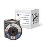 Benchmark Abrasives 4.5" x 7/8" Premium High Density Jumbo Zirconia Type 27 Flap Discs 4 1/2 for Angle Grinder, Sanding Discs, Finishing - Grinding Wheels 4 1/2 inch - (3000 Pack) - 60 Grit