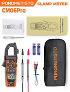 Digital Inrush Clamp Meter, CM06Pro Clamp Multimeter, T-RMS 6000 Counts 1000A Amp Voltage Tester with VFD, LOZ, Measures NCV, AC/DC Voltage Current, Continuity Capacitance Resistance