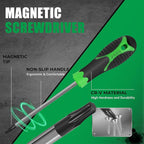 107-Piece Magnetic Screwdrivers Set with Case, Screw Driver Set, Includs Slotted, Phillips, Hex, Pozidriv,Torx and Precision Screwdriver Set, Tools for Men (107-Piece)