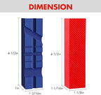 WORKPRO 2-Pair 4-1/2" Vise Jaw Pads, Magnetic TPU Vise Jaw Protective Covers, 1 Multi-Groove Jaw Pads Set and 1 Standard Waffle Surface Jaw Pads Set