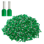 XHF 1000 PCS AWG 20/0.75mm² Wire Ferrules Insulated Copper Crimp Connectors, Crimp Pin Cord End Terminals Green