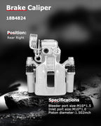 cciyu Rear Right Brake Caliper Assembly w/Bracket 18B4824 1994 1995 1996 1997 1998 1999 2000 2001 2002 2003 2004 For Ford For Mustang