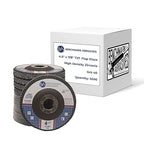 Benchmark Abrasives 4.5" x 7/8" Premium High Density Jumbo Zirconia Type 27 Flap Discs 4 1/2 for Angle Grinder, Sanding Discs, Finishing - Grinding Wheels 4 1/2 inch - (3000 Pack) - 40 Grit