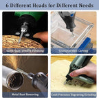 Stone Carving Set Diamond Burr Bits Compatible with Dremel, 20PCS Polishing Kits Rotary Tools Accessories with 1/8’ Shank for Carving, Engraving, Grinding, Stone, Rocks, Jewelry, Glass, Ceramics