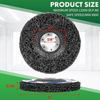 5 Pack Angle Grinder Stripping Wheel Angle Grinder Strip Disc Paint Stripper Attachments Grinder Wheel, Paint Metal Oxidation Rust Remover Stripper Tool (4'' x 5/8''-5B)