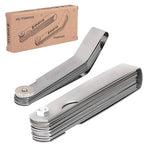Spurtar 2pcs Feeler Gauge Set 32-Blade Straight Feeler Gauge and 16-Blade Offset Feeler Gauges Filler Gauge SAE Metric Filler Gauge Set Feeler Gauges for Valves, Guitar, Spark Plug, Piston Measure