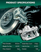 SCITOO Rear Left Brake Caliper With Bracket 19B6467 Compatible For Hyundai For Azera 2012-2017,For Kia For Optima 2011-2016