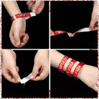 Teling 500 Pack VIP Plastic Wristbands Bracelets Party for Events VIP Custom Wristbands Plastic Bracelets Tear proof Waterproof Wrist Bands Arm Bands for Events Concerts