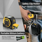 Laser Tape Measure 3 in 1 Laser Rangefinder Tape Measure 135ft Laser Measuring Tape & 16ft Tape Measure for Pythagorean, Area, Volum, Multi-Unit Conversion (Ft/Ft+in/in)
