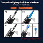 VFL Visual Fault Locator, 80KM Range Fiber Optic Cable Tester Meter with 2.5 mm Universal Connector FC Male to LC Female Adapter for CATV Telecommunications