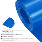 MECCANIXITY Battery Wrap PVC Heat Shrink Tubing 26mm Dia 43mm Flat 20 Feet(6meters) Blue Good Insulation for Battery Pack
