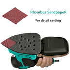 120pcs Mouse Sander Sandpaper, Detail Sander Sandpaper Sanding Sheets, Mouse Sander Pads Sanding Paper 60 120 180 240 Grit for Detail Sander, Finger Sander -FBD12