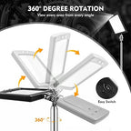 12-35 Inch Extendable Inspection Mirror, 360-Degree Rotation LED Inspection Mirror Telescoping, Telescoping Mirror for Mechanic Checking Vehicle and Extra Viewing