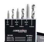 Accusize Industrial Tools Metric 18 Pc H.S.S. Tap and Drill Set, 0001-0052