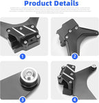 Motorcycle Front Brake Caliper Disc Guard Fairing Protector For BMW M1000RR S1000R S1000RR S1000XR 2020 2021 2022 2023 2024 Carbon Fiber Aero Disc Fender Accessories (100% Carbon Fiber)