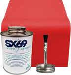 SX 69 Vinyl Repair Kit | Inflatable Bounce House Repair Kit | Includes 8 Ounce Adhesive and Vinyl Roll | for Flexible, Waterproof Repairs of Tears, Punctures, and Holes
