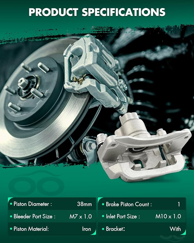 SCITOO 19B2583 Rear Left Disc Brake Caliper Assembly w/Bracket For Subaru For Baja 2003-2006,For Subaru For Legacy 2000-2004,For Subaru For Outback 2000-2004