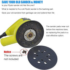 5-Inch Replacement Pad for Ryobi #300527002, Compatible with Ryobi RS290, RS280/RS280VS, RS281VS, P411 Random Orbit Sander