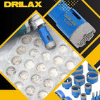 Drilax Pro Series 1-1/4 Inch Diamond Hole Saw for Angle Grinders | 1-3/8" Depth | 5/8"-11 Thread | Ideal for Faucets, RO Filters, Grab Bars & Dry Drilling | Long Life