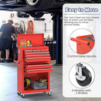 Rolling Tool Box with Wheels, 8-Drawer High Capacity Tool Chest with Wheels, Removable Storage Toolbox with Lock for Garage, Workshop