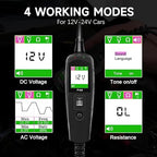 Circuit Tester Automotive, Power Circuit Probe Tester, Test Light Automotive with 40FT Cable, Car Fuse Tester, AC DC 12V 24V Car Diagnostic Tool, P100