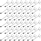 Moxweyeni 100 Pcs Pegboard Hooks Peg Board Organizer Accessories Holders Hanging Stainless Steel Display Wall Hooks for 1/8 and 1/4 Pegboard Wall for Garage Storage Tools(4 Inch)