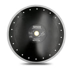 DT-DIATOOL Diamond Tile Blade 12 Inch Diamond Turbo X Mesh Rim Segement Circular Saw Blade for Procelain Ceramic Stoneware Marble Granite Fits 5/8"-7/8" Arbor