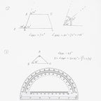 Zonon 2 Pcs 6 Inch Plastic Protractor Math Protractors 180 Degrees Angle Measurement, Translucent for Geometry Classroom Kid Student School Office Supplies(Clear)