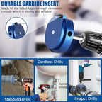 XJX PPR400 PVC Pipe Reamer, 4" Head Aluminum PVC Fitting Saver Fit Into Standard 1/2" Drill and 3/8" Hex Shaft