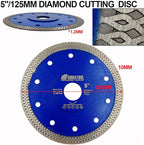 SHDIATOOL 5 Inch Diamond Saw Blade Cutting Porcelain Tile Ceramic Granite Marble Brick(5-Pack)