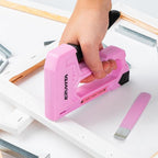 Light Duty Staple Gun for Wood, Pink Upholstery Staple Gun Kit with 2000pcs JT21 Staples 1/4, 5/16, 3/8 inch and Staple Remover, Stapler Gun for Crafts, DIY, Classroom, Decoration
