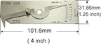 RIVERWELD V-WAC Single Weld Gage Welding Inspection Thread Gauge Metric Stainless Steel Checks Undercut Crown Height Porosity Pits